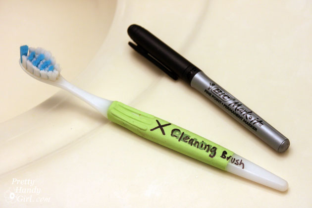 Use Your Old Toothbrush for Cleaning | Pretty Handy Girl