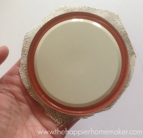 making mason jar topper