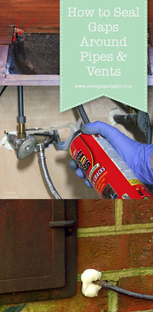 sealing pipes with foam