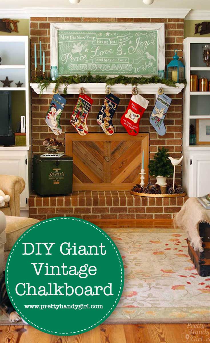 DIY Giant Vintage Chalkboard