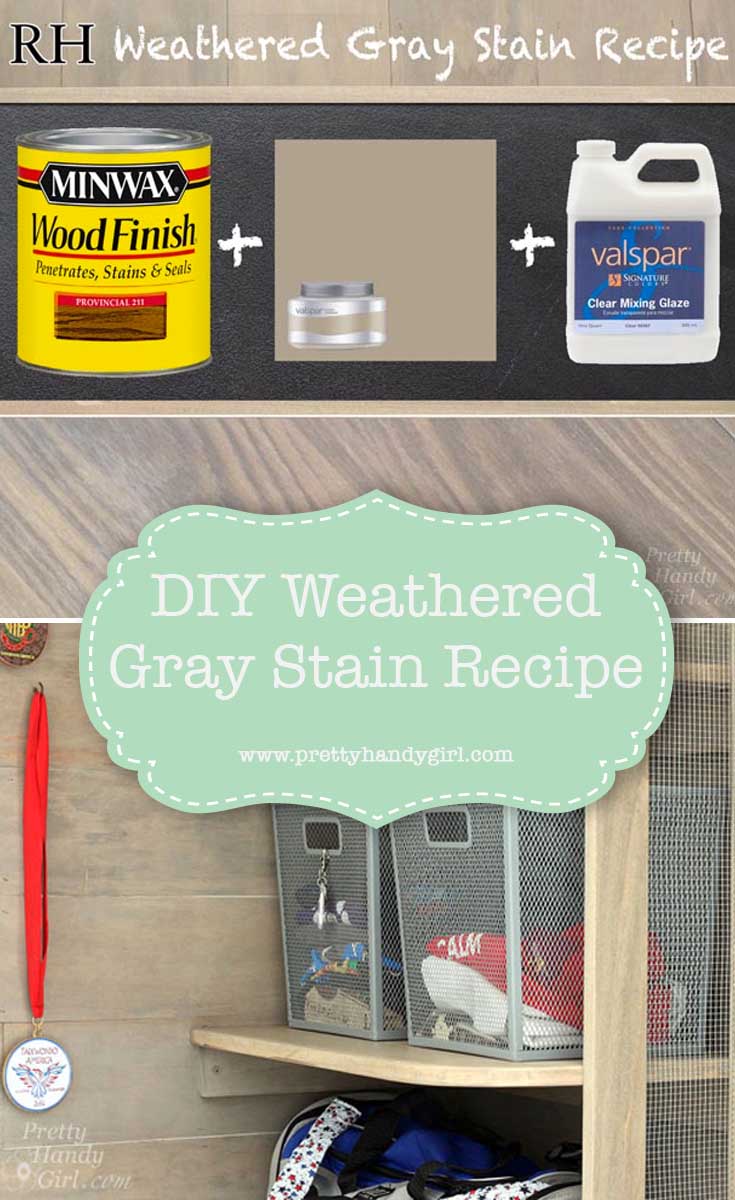 DIY weathered gray stain recipe