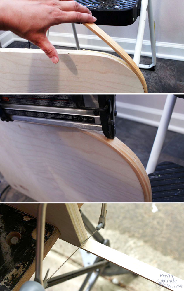 Sport Gear Storage Shelves in a Small Space | Pretty Handy Girl