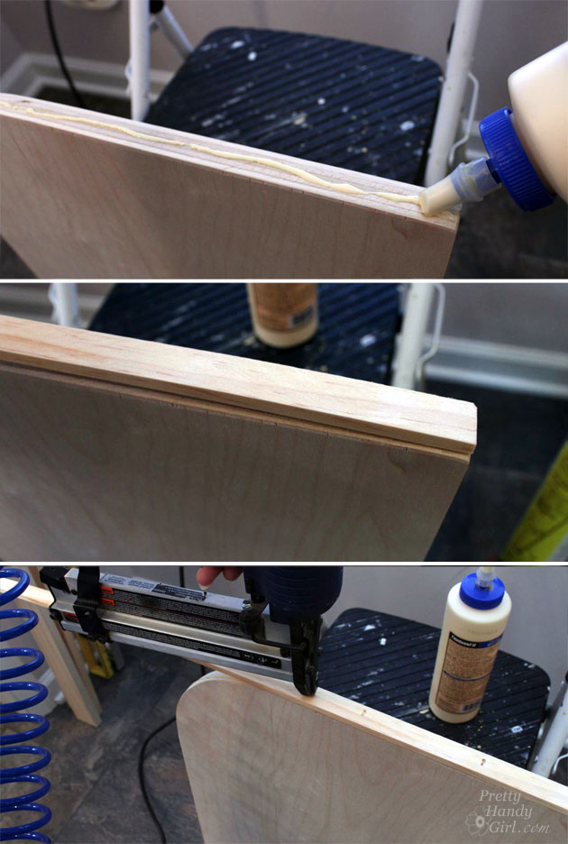 Sport Gear Storage Shelves in a Small Space | Pretty Handy Girl