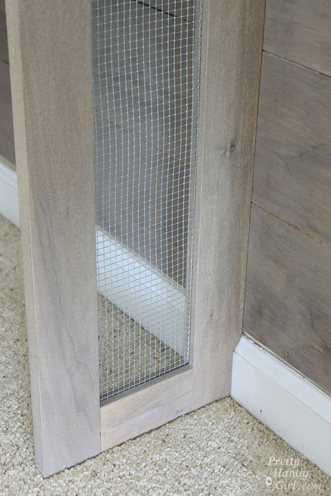 Sport Gear Storage Shelves in a Small Space | Pretty Handy Girl