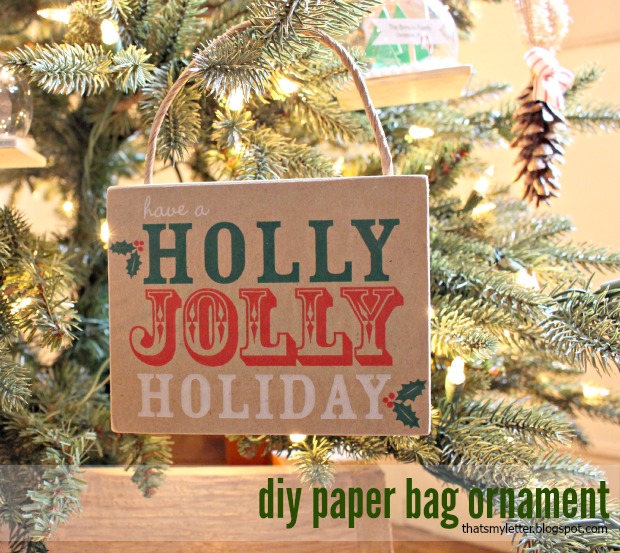 paper bag ornament