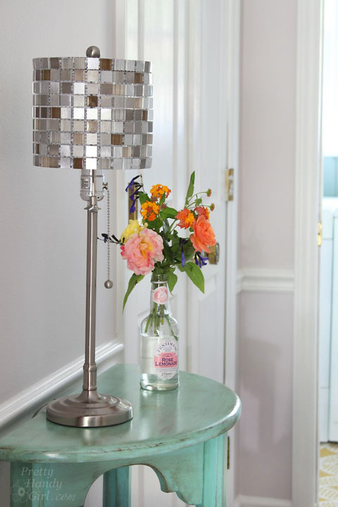 Make Your Own Mosaic Tile Lampshade | Pretty Handy Girl