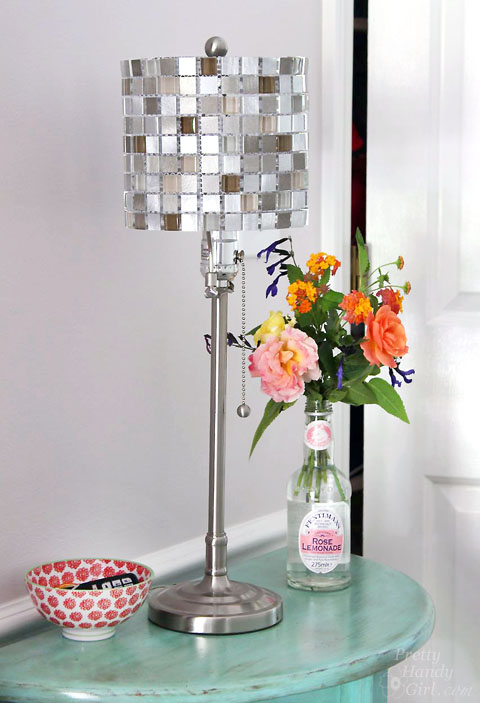 Make Your Own Mosaic Tile Lampshade | Pretty Handy Girl