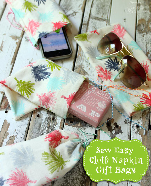 Anthropologie Napkin Gift Bags