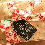 Chalkboard Tags for Gift Wrap
