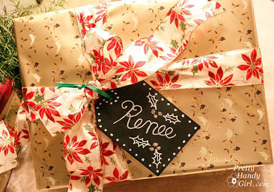 Chalkboard Tags for Gift Wrap