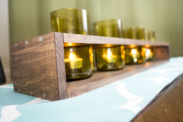 wine bottle centerpiece diy