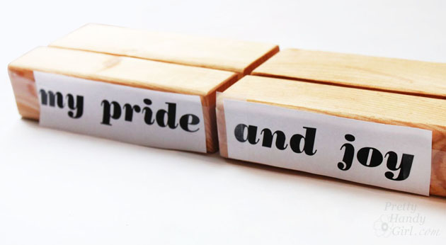 Wood Block Floating Picture Frames | Pretty Handy Girl