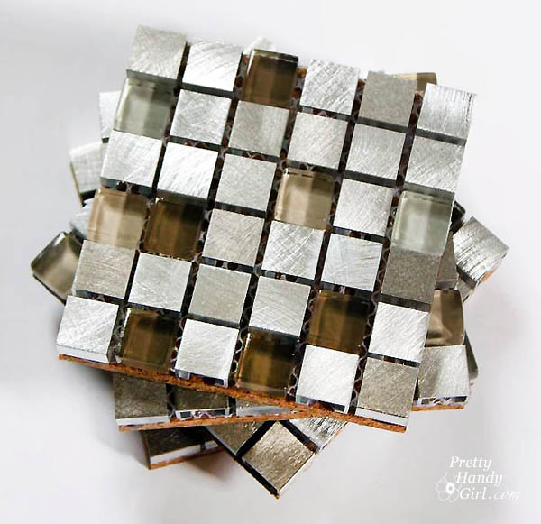 Mosaic Tile Coasters | Pretty Handy Girl