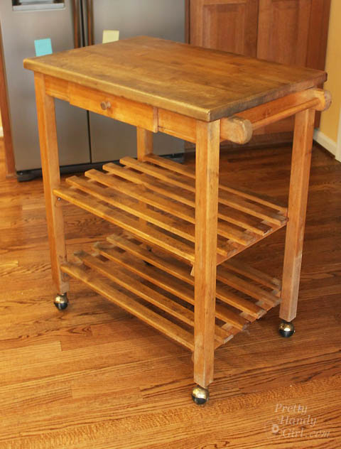Quick Kitchen Cart Makeover with BB Frösh Chalk Paint Powder
