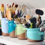 Metallic Color Block Canisters | Pretty Handy Girl