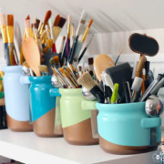 Metallic Color Block Canisters | Pretty Handy Girl