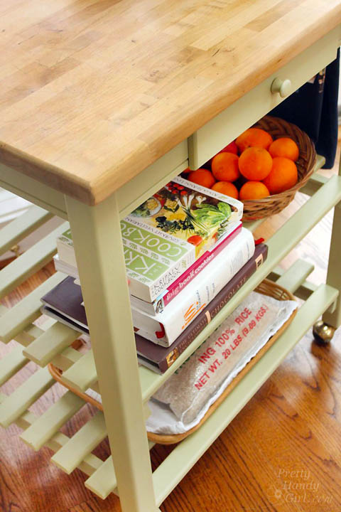 Quick Kitchen Cart Makeover with BB Frösh Chalk Paint Powder