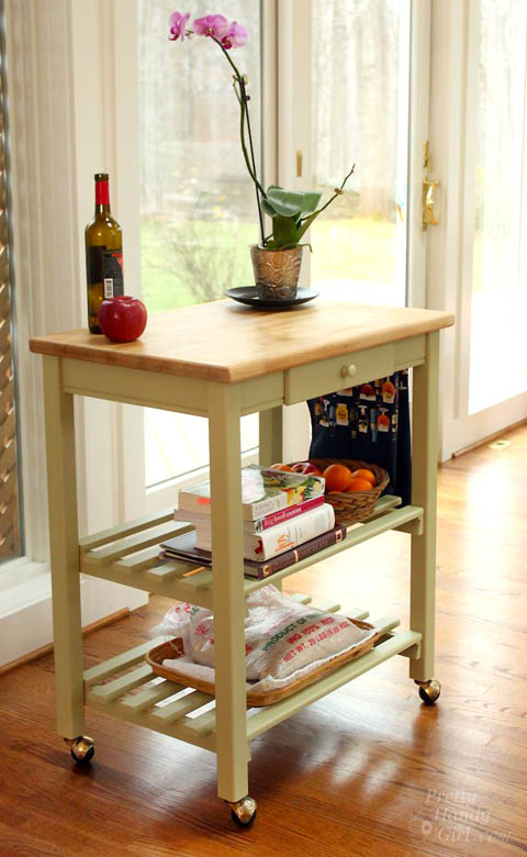 Quick Kitchen Cart Makeover with BB Frösh Chalk Paint Powder