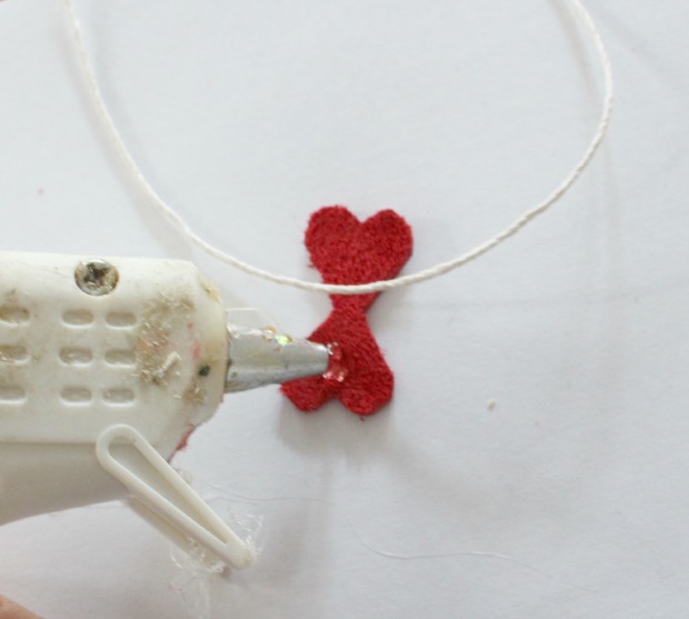 leather heart necklace step 2