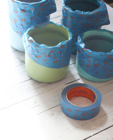 Metallic Color Block Canisters | Pretty Handy Girl