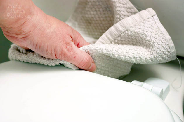 How to Clean a Stinky Bathroom as if a Magazine Photographer was coming | Pretty Handy Girl