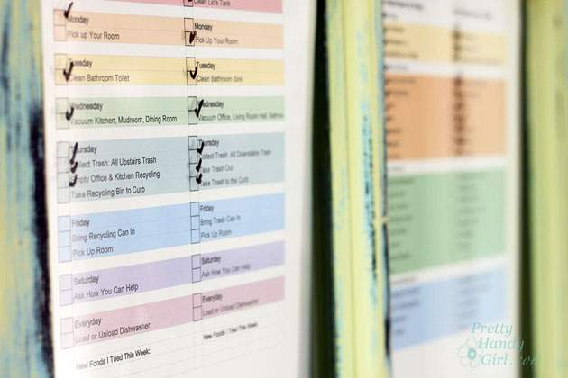 Family Organization Door | Pretty Handy Girl