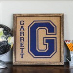 PB Knock Off Monogrammed Bulletin Board