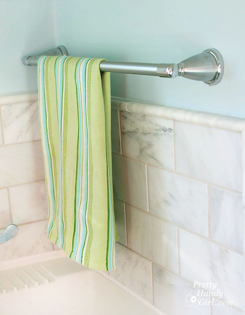 How to Securely Install a Towel Bar | Pretty Handy Girl