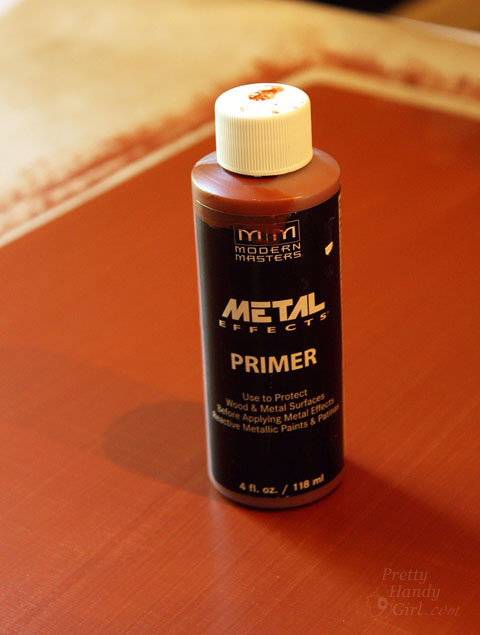Inexpensive Faux Copper and Patina Metal | Pretty Handy Girl