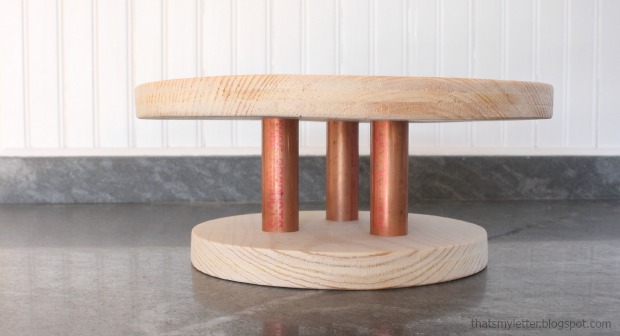 wood cake stand step 6