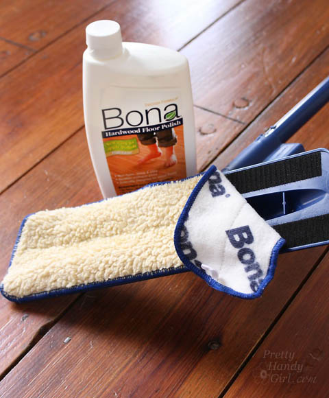 How to Refinish Wood Floors without Sanding | Pretty Handy Girl