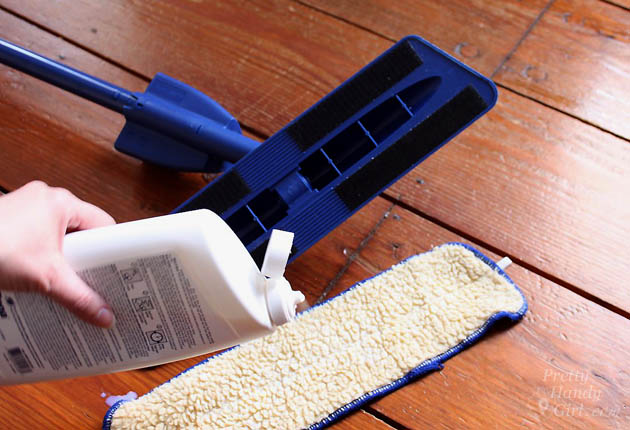 How to Refinish Wood Floors without Sanding | Pretty Handy Girl