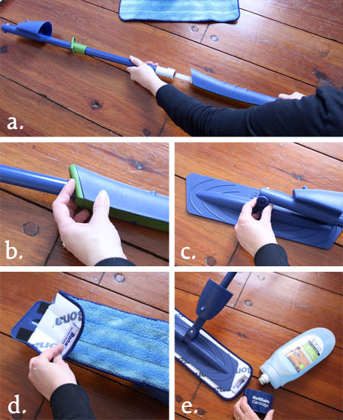 How to Assembler a Bona Hardwood Floor Cleaner Mop | Pretty Handy Girl