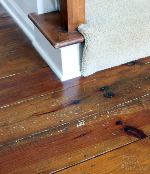 How to Refinish Wood Floors without Sanding | Pretty Handy Girl