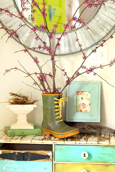 Spring Foyer Vignette | Pretty Handy Girl