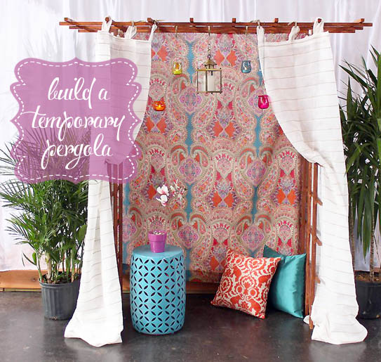 Build a Temporary Pergola with Trellises | Pretty Handy Girl