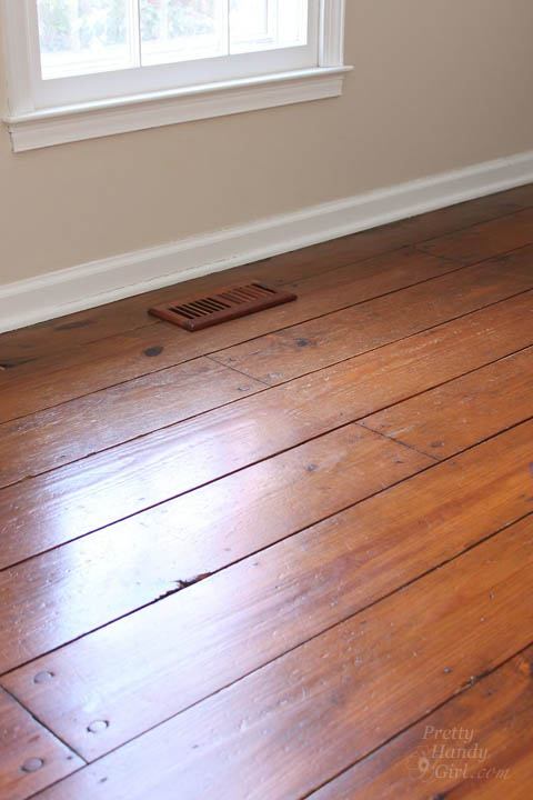 How to Refinish Wood Floors without Sanding | Pretty Handy Girl