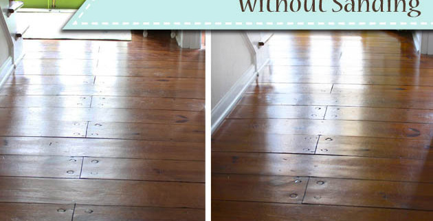 How to Refinish Wood Floors without Sanding | Pretty Handy Girl