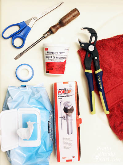 How to Replace a Sink Drain | Pretty Handy Girl