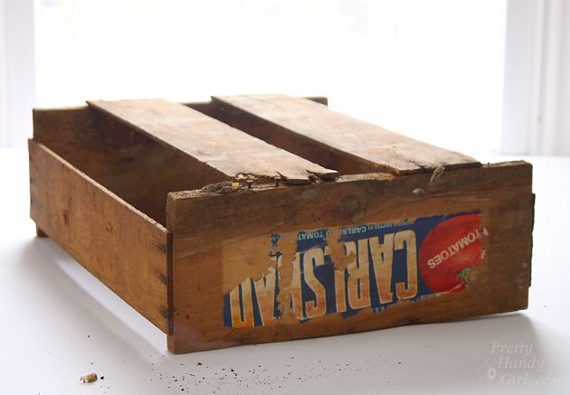 How to Build a Rustic Crate Centerpiece (No Power Tools Needed!) #DIYCourage | Pretty Handy Girl