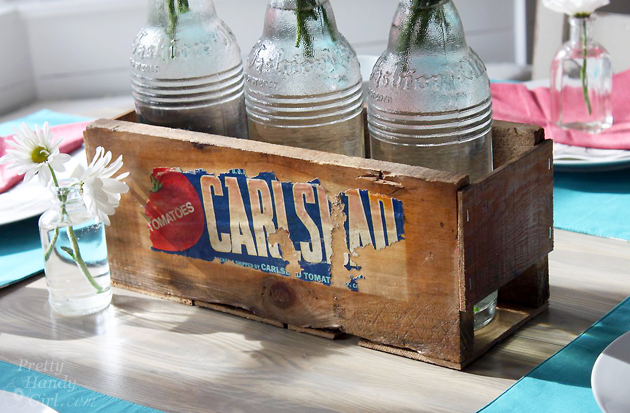How to Build a Rustic Crate Centerpiece (No Power Tools Needed!) #DIYCourage | Pretty Handy Girl