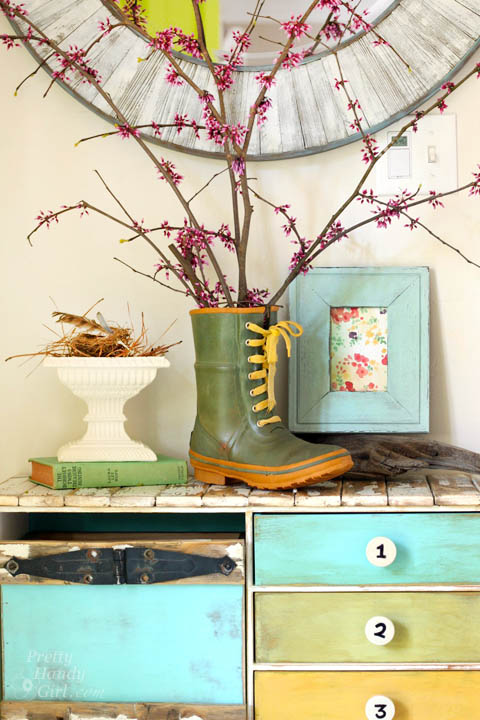 Spring Foyer Vignette | Pretty Handy Girl