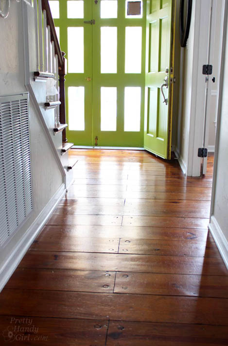 How to Refinish Wood Floors without Sanding | Pretty Handy Girl