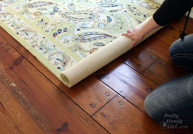 How to Refinish Wood Floors without Sanding | Pretty Handy Girl