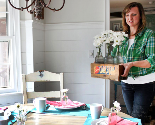 How to Build a Rustic Crate Centerpiece (No Power Tools Needed!) #DIYCourage | Pretty Handy Girl