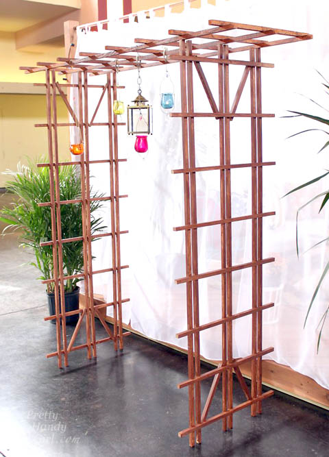 Build a Temporary Pergola with Trellises | Pretty Handy Girl
