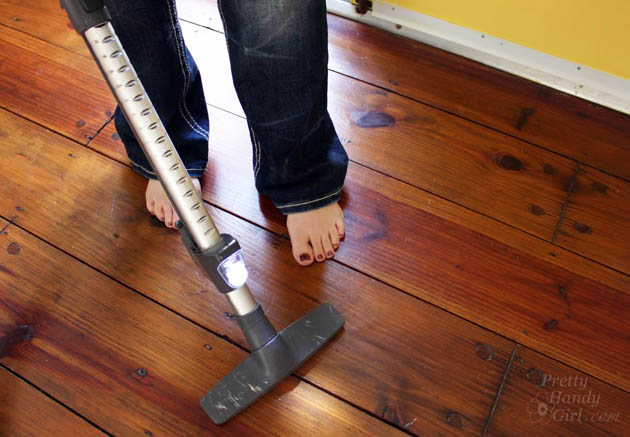 How to Refinish Wood Floors without Sanding | Pretty Handy Girl