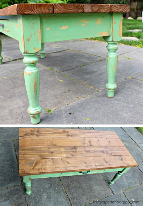 2x6 Lumber Table by That's My Letter