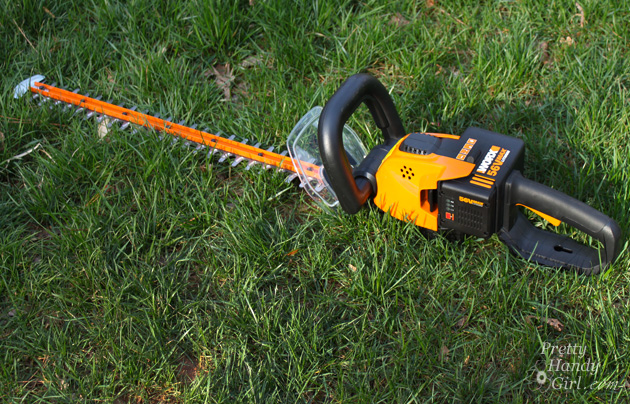 WORX 56v Hedge Trimmer Review | Pretty Handy Girl