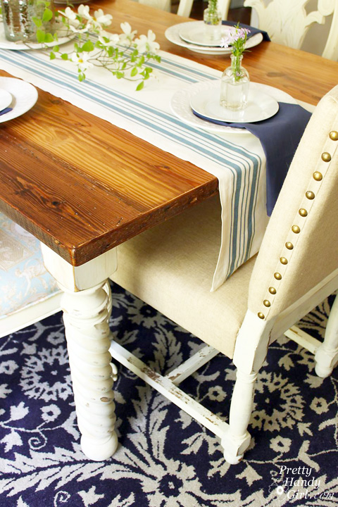 Reclaimed Lumber Farmhouse Table | Pretty Handy Girl